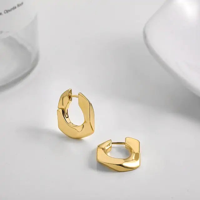 Statement Geometric Hoop Earrings